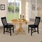 International Concepts 42 in. Dual Drop Leaf Table with 2 Slat Back Dining Chairs - 3 Piece Dining Set K04-42DP-C46-61P - alternate 8
